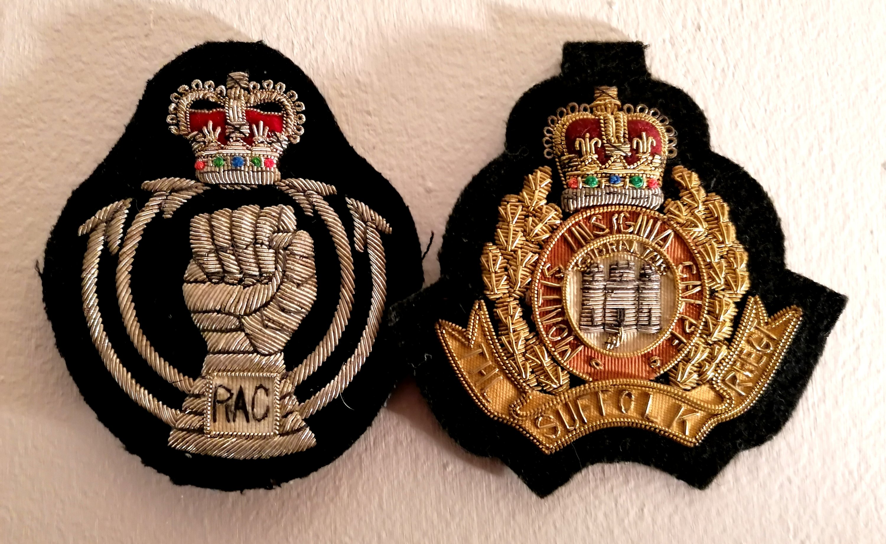 Suffolk Regiment badges